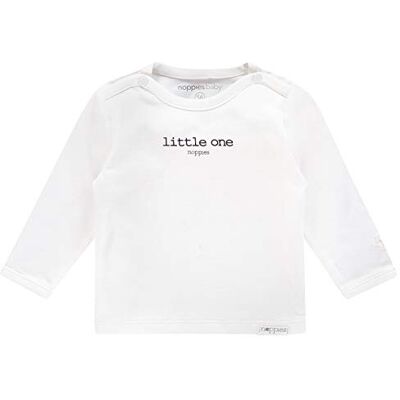 Noppies Unisex Baby U Tee Ls Hester Text T Shirt, Weiß, 50 EU Noppies Unisex Baby U Tee Ls Hester Text T Shirt, Weiß, 50 EU