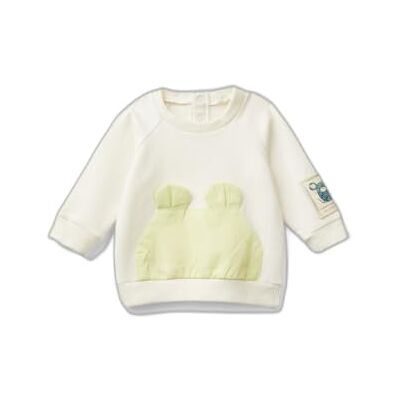 United Sweatshirt mit Kapuze für Jungen, cremeweiß, 56 cm United Sweatshirt mit Kapuze für Jungen, cremeweiß, 56 cm