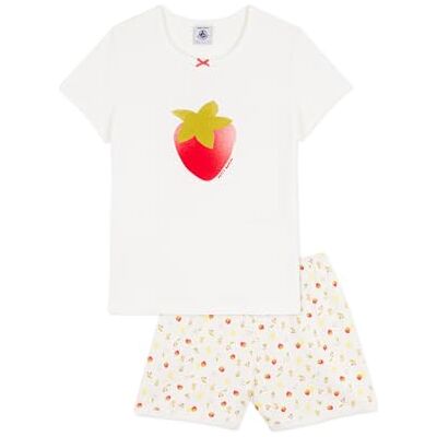 Petit Bateau Mädchen A0fd1 Nachtkleidung, Marshmallow/Multico, 12 Jahre Petit Bateau Mädchen A0fd1 Nachtkleidung, Marshmallow/Multico, 12 Jahre