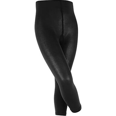 FALKE Unisex Kinder Leggings Cotton Touch K Le Baumwolle einfarbig 1 Stück, Schwarz Black 3000, 80-92 FALKE Unisex Kinder Leggings Cotton Touch K Le Baumwolle einfarbig 1 Stück, Schwarz Black 3000, 80-92