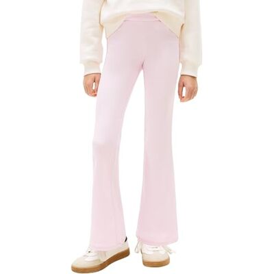 Tommy Hilfiger Mädchen Leggings Rib Flare Gerippt, Rosa (Pearly Pink), 12 Jahre Tommy Hilfiger Mädchen Leggings Rib Flare Gerippt, Rosa (Pearly Pink), 12 Jahre