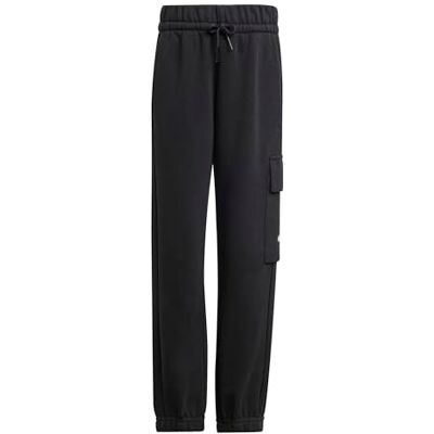 Adidas Unisex Kinder Essentials Single Pocket Cargo Pants, Black/White, 7-8 Years Adidas Unisex Kinder Essentials Single Pocket Cargo Pants, Black/White, 7-8 Years
