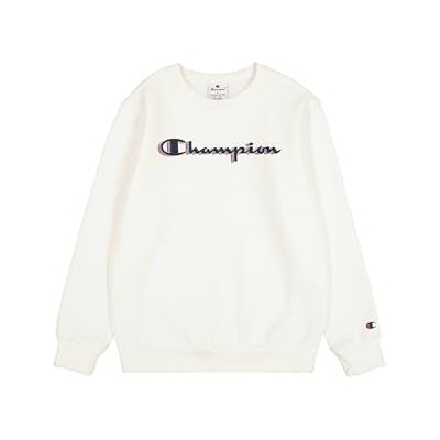 Champion Jungen Legacy Boy Big Logo Sweatshirt, White (Ww001), 3-4 Jahre EU Champion Jungen Legacy Boy Big Logo Sweatshirt, White (Ww001), 3-4 Jahre EU