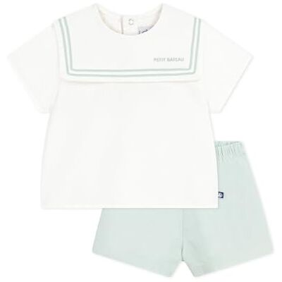 Petit Bateau Pe Bateau Babykleidung für Jungen, MARSHMALLOW/SPRAY, 86 Petit Bateau Pe Bateau Babykleidung für Jungen, MARSHMALLOW/SPRAY, 86
