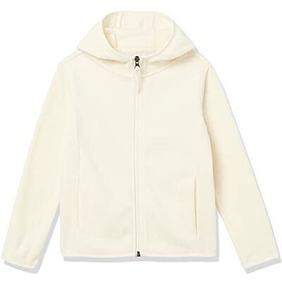 Amazon Mädchen Leichte Polar-Fleecejacke mit Durchgehendem Reißverschluss und Kapuze, Elfenbein, 2 Jahre Amazon Mädchen Leichte Polar-Fleecejacke mit Durchgehendem Reißverschluss und Kapuze, Elfenbein, 2 Jahre