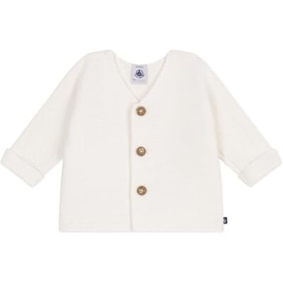 Petit Bateau Unisex Baby Strickjacke A0ces, Weiß, 12 Monate Petit Bateau Unisex Baby Strickjacke A0ces, Weiß, 12 Monate