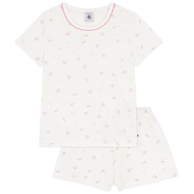 Petit Bateau Mädchen A0fek Nachtwäsche, Marshmallow/Multico, 12 Jahre Petit Bateau Mädchen A0fek Nachtwäsche, Marshmallow/Multico, 12 Jahre