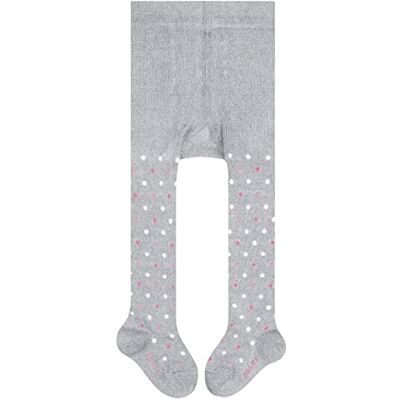 FALKE Unisex Baby Strumpfhose Little Dot B Ti Baumwolle gemustert 1 Stück, Grau Maratona Melange 3172, 80-92 FALKE Unisex Baby Strumpfhose Little Dot B Ti Baumwolle gemustert 1 Stück, Grau Maratona Melange 3172, 80-92