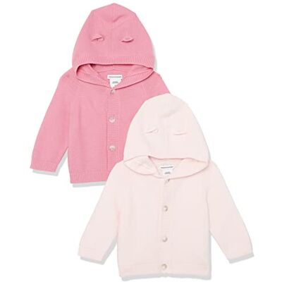 Amazon Unisex Baby Kapuzenpullover, 2er-Pack, Hellrosa/Staubrosé, 6-9 Monate Amazon Unisex Baby Kapuzenpullover, 2er-Pack, Hellrosa/Staubrosé, 6-9 Monate