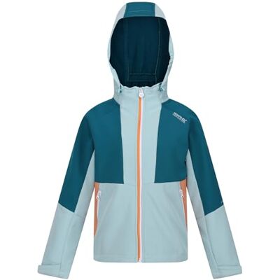 Regatta Mädchen Haydenbury Softshelljacke, Sea Haze/Gulfstream, Regatta Mädchen Haydenbury Softshelljacke, Sea Haze/Gulfstream,
