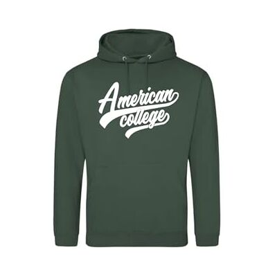 AMERICAN COLLEGE USA , Sweatshirts, Pullover, Jungen, Mädchen, Westen, Hoodies, Fleece, Jacke, Thermo, Mit Kapuze, Kinder Bekleidung, Unisex, Modell ACSCW1 Dark Green 12 Jahre AMERICAN COLLEGE USA , Sweatshirts, Pullover, Jungen, Mädchen, Westen, Hoodies, Fleece, Jacke, Thermo, Mit Kapuze, Kinder Bekleidung, Unisex, Modell ACSCW1 Dark Green 12 Jahre