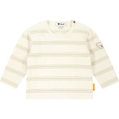 Steiff T-Shirt Langarm EU Größe 68 Eggnog, Langarm-Sweatshirt, Longsleeve für Kinder, Pullover langärmelig, Babyoberteil, ideales Basic Shirt, bequem und weich, waschmaschinenfest Steiff T-Shirt Langarm EU Größe 68 Eggnog, Langarm-Sweatshirt, Longsleeve für Kinder, Pullover langärmelig, Babyoberteil, ideales Basic Shirt, bequem und weich, waschmaschinenfest