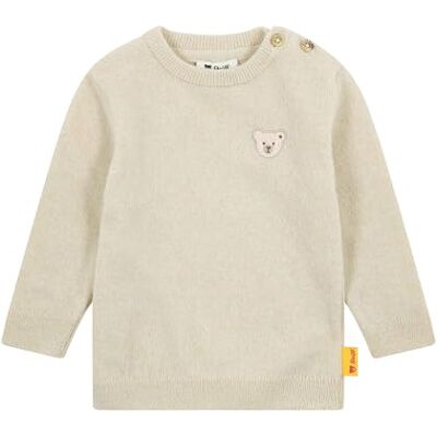 Steiff Pullover EU Größe 74 Oyster Gray, Pulli langärmelig, Kinder-Pullover, warm und bequem, waschmaschinenfest Steiff Pullover EU Größe 74 Oyster Gray, Pulli langärmelig, Kinder-Pullover, warm und bequem, waschmaschinenfest