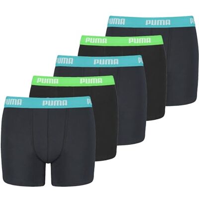 Puma Boys' AOP Boxer 5 Pack (DE/NL/SE/PL, Numerisch, 122, 128, Regular, Blau) Puma Boys' AOP Boxer 5 Pack (DE/NL/SE/PL, Numerisch, 122, 128, Regular, Blau)