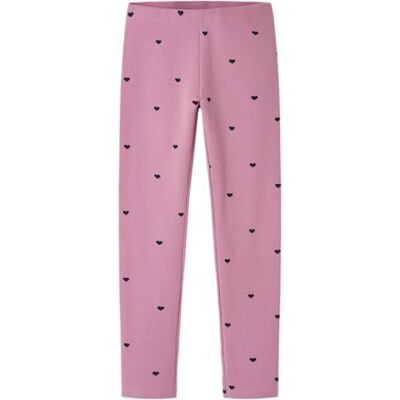 NAME IT Mädchen Nkfdavina AOP SWE Legging Bru Noos, Mauve Orchid, 98 NAME IT Mädchen Nkfdavina AOP SWE Legging Bru Noos, Mauve Orchid, 98