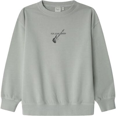 Pepe Jeans Jungen Gyo Sweatshirt, Grau (Cool Grey), 8 Jahre Pepe Jeans Jungen Gyo Sweatshirt, Grau (Cool Grey), 8 Jahre