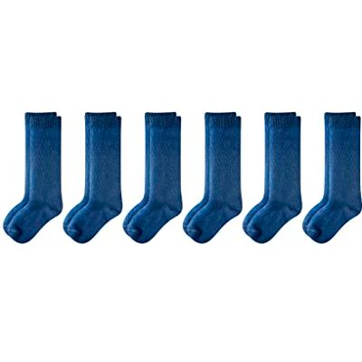 Amazon Unisex Kinder Bequeme Kniestrümpfe Aus Baumwolle, Lässiger Stil, 6 Paar, Marineblau, 6-7 Jahre Amazon Unisex Kinder Bequeme Kniestrümpfe Aus Baumwolle, Lässiger Stil, 6 Paar, Marineblau, 6-7 Jahre