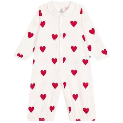 Petit Bateau Unisex Baby Kombisac A0d3i, Weiß/Rot, 6 Monate Petit Bateau Unisex Baby Kombisac A0d3i, Weiß/Rot, 6 Monate