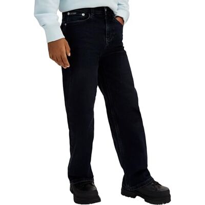 Calvin Jungen Jeans Hose Skater Relaxed Fit, Schwarz (Black Blue Stone Wash), 14 Jahre Calvin Jungen Jeans Hose Skater Relaxed Fit, Schwarz (Black Blue Stone Wash), 14 Jahre