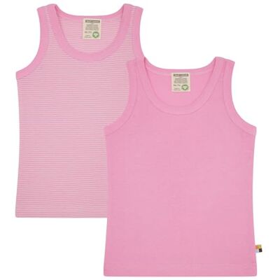loud + proud Doppelpack Kinder Unterhemd, Tanktop, Feinripp aus Bio Baumwolle und GOTS Zertifiziert loud + proud Doppelpack Kinder Unterhemd, Tanktop, Feinripp aus Bio Baumwolle und GOTS Zertifiziert