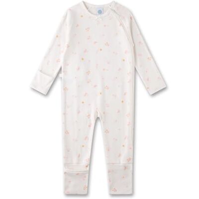 Sanetta Baby-Strampler Off-White Blumen Praktischer und bequemer Strampler aus Baumwolle für Mädchen. Baby Overall Sanetta Baby-Strampler Off-White Blumen Praktischer und bequemer Strampler aus Baumwolle für Mädchen. Baby Overall