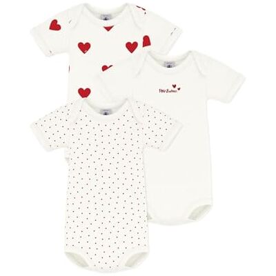 Petit Bateau Baby MädchenKurzarm-Body mit Streifen (3er Pack) , Variante 1, 6 Monate Petit Bateau Baby MädchenKurzarm-Body mit Streifen (3er Pack) , Variante 1, 6 Monate