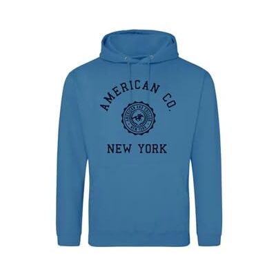 AMERICAN COLLEGE USA , Sweatshirts, Pullover, Jungen, Mädchen, Westen, Hoodies, Fleece, Jacke, Thermo, Mit Kapuze, Kinder Bekleidung, Unisex, Modell ACSCW4 Indigo 12 Jahre AMERICAN COLLEGE USA , Sweatshirts, Pullover, Jungen, Mädchen, Westen, Hoodies, Fleece, Jacke, Thermo, Mit Kapuze, Kinder Bekleidung, Unisex, Modell ACSCW4 Indigo 12 Jahre