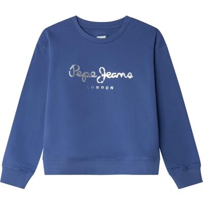 Pepe Jeans Mädchen Annie Sweatshirt Blau (Forces Blue), 6, Blau (Forces Blue), 6 Jahre Pepe Jeans Mädchen Annie Sweatshirt Blau (Forces Blue), 6, Blau (Forces Blue), 6 Jahre
