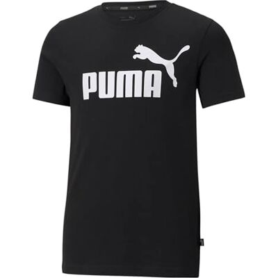 Puma Jungen Ess logo t-shirt B T shirt, Black, 116 EU Puma Jungen Ess logo t-shirt B T shirt, Black, 116 EU