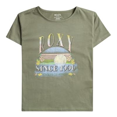 Roxy Purple Hearts T-Shirt mit Relaxed Fit für Mädchen 4-16 Grün Roxy Purple Hearts T-Shirt mit Relaxed Fit für Mädchen 4-16 Grün