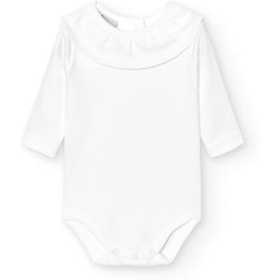 BABIDU Baby-Body mit langen Ärmeln, Rüschenkragen, 100% Baumwolle, Baby-Body für Neugeborene, weicher und atmungsaktiver, hypoallergener Stoff für empfindliche Haut, erstes Tragen BABIDU Baby-Body mit langen Ärmeln, Rüschenkragen, 100% Baumwolle, Baby-Body für Neugeborene, weicher und atmungsaktiver, hypoallergener Stoff für empfindliche Haut, erstes Tragen
