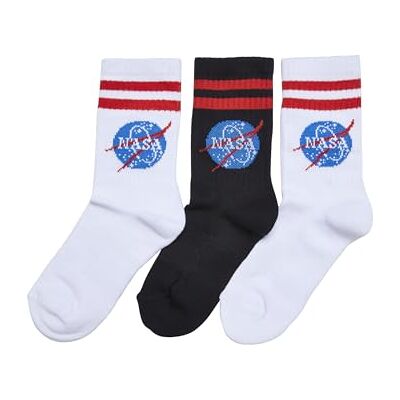 Mister Tee Unisex NASA Insignia Socks Kids 3-Pack Mister Tee Unisex NASA Insignia Socks Kids 3-Pack