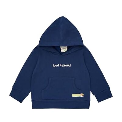 loud + proud Unisex Kinder Hoodie mit Logo, aus Bio Baumwolle, GOTS Zertifiziert (DE/NL/SE/PL, Numerisch, 74, 80, Regular, Ultramarin) loud + proud Unisex Kinder Hoodie mit Logo, aus Bio Baumwolle, GOTS Zertifiziert (DE/NL/SE/PL, Numerisch, 74, 80, Regular, Ultramarin)
