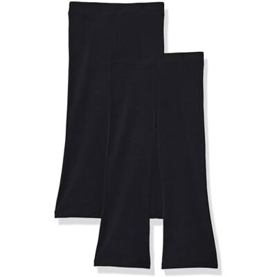 Amazon Mädchen Schlag-Leggings aus Baumwoll-Stretch, 2er Pack, Schwarz/Schwarz, 4 Jahre Amazon Mädchen Schlag-Leggings aus Baumwoll-Stretch, 2er Pack, Schwarz/Schwarz, 4 Jahre