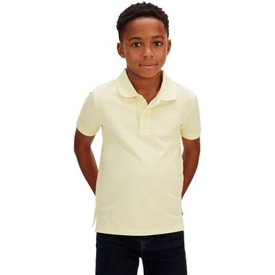 Calvin Jungen Poloshirt Solid Regular Fit, Gelb (French Vanilla 12-0722 TCX), 8 Jahre Calvin Jungen Poloshirt Solid Regular Fit, Gelb (French Vanilla 12-0722 TCX), 8 Jahre