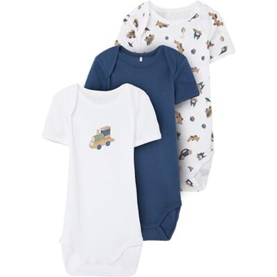 NAME IT Jungen Nbmbody 3p Ss Dark Denim Toys Noos, Dark Denim, 50 NAME IT Jungen Nbmbody 3p Ss Dark Denim Toys Noos, Dark Denim, 50