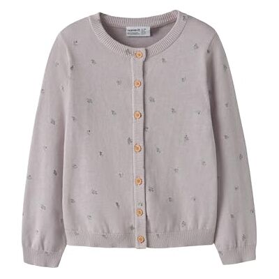 NAME IT Mädchen Nmfbeta Ls Knit Card, Lilac Marble, 98 cm NAME IT Mädchen Nmfbeta Ls Knit Card, Lilac Marble, 98 cm