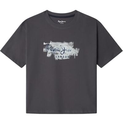 Pepe Jeans Jungen Joshua T-Shirt, Grau (Phantom Grey), 12 Jahre Pepe Jeans Jungen Joshua T-Shirt, Grau (Phantom Grey), 12 Jahre
