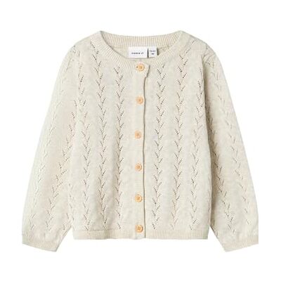 NAME IT Mädchen Nmfbanni Ls Knit Card Noos Strickjacke, Peyote Melange, 104 EU NAME IT Mädchen Nmfbanni Ls Knit Card Noos Strickjacke, Peyote Melange, 104 EU