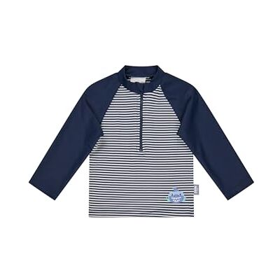 Sterntaler Badeshirt Hai – Baby- und Kinder-Badeshirt aus Bademodenstoff mit Elasthan, Langarm, Seersucker-Optik, Hai-Druck, Reißverschluss mit Kinnschutz, Stehkragen, UV-Schutz 50+, Marine, Größe 92 Sterntaler Badeshirt Hai – Baby- und Kinder-Badeshirt aus Bademodenstoff mit Elasthan, Langarm, Seersucker-Optik, Hai-Druck, Reißverschluss mit Kinnschutz, Stehkragen, UV-Schutz 50+, Marine, Größe 92