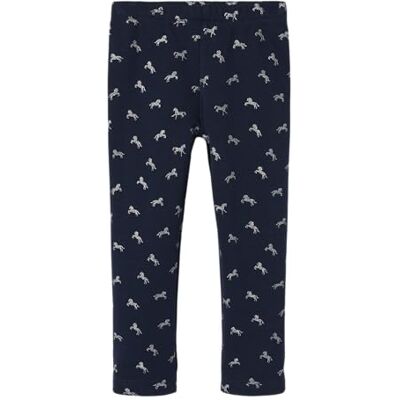 NAME IT Mädchen Nmftavina Sweat Fleece Bru Noos Leggings, Dark Sapphire, 104 EU NAME IT Mädchen Nmftavina Sweat Fleece Bru Noos Leggings, Dark Sapphire, 104 EU