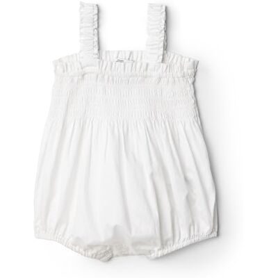 Amazon x Sofia Grainge Baby Mädchen Gewebter Ärmelloser Einteiler, Weiß, 18 Monate Amazon x Sofia Grainge Baby Mädchen Gewebter Ärmelloser Einteiler, Weiß, 18 Monate
