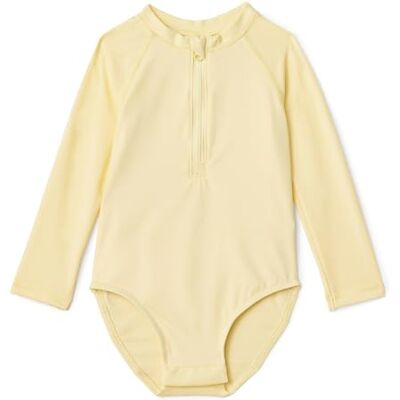 Amazon Baby Mädchen Langärmliger Rashguard-Badeanzug für Babys, Hellgelb, 0-3 Monate Amazon Baby Mädchen Langärmliger Rashguard-Badeanzug für Babys, Hellgelb, 0-3 Monate