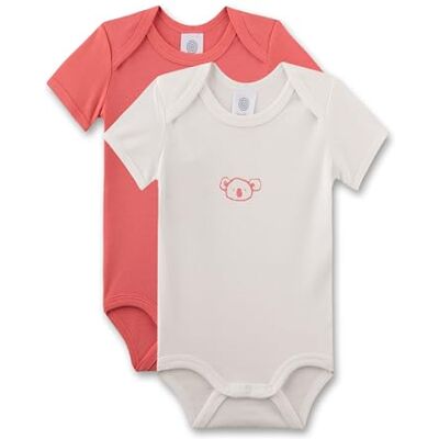 Sanetta Baby-Body kurzarm (Doppelpack) rosa und beige Koala Hochwertiger und nachhaltiger Body für Mädchen aus Bio-Baumwolle. Sanetta Baby-Body kurzarm (Doppelpack) rosa und beige Koala Hochwertiger und nachhaltiger Body für Mädchen aus Bio-Baumwolle.