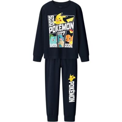 NAME IT Jungen Boy Nachtwäsche-Set Pokémon Nkmdamien Pokemon Ls Nightset Noos Sky, Dark Sapphire, 110-116 EU NAME IT Jungen Boy Nachtwäsche-Set Pokémon Nkmdamien Pokemon Ls Nightset Noos Sky, Dark Sapphire, 110-116 EU