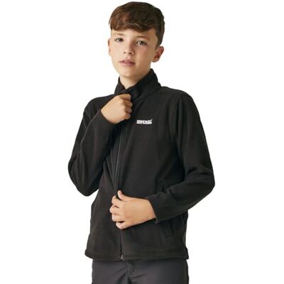 Regatta Unisex Kinder King Ii' Lightweight Full Zip Fleece, Schwarz/Schwarz Regatta Unisex Kinder King Ii' Lightweight Full Zip Fleece, Schwarz/Schwarz
