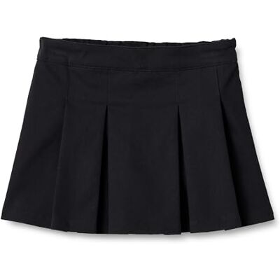 Amazon Mädchen Regular-Fit-Schuluniform-Skort Aus Stretch-Baumwolltwill Mit Falten, Schwarz, 11 Jahre Amazon Mädchen Regular-Fit-Schuluniform-Skort Aus Stretch-Baumwolltwill Mit Falten, Schwarz, 11 Jahre