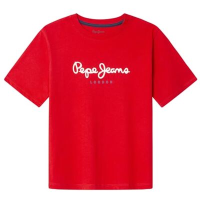 Pepe Jeans Jungen New Art T-Shirt, Rot (Königsrot), 14 Jahre Pepe Jeans Jungen New Art T-Shirt, Rot (Königsrot), 14 Jahre