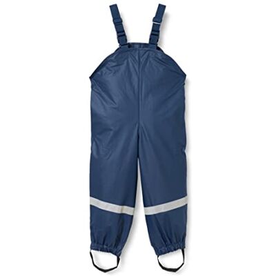 Playshoes Matschhose Regenlatzhose Ungefüttert Unisex Kinder Wind- und wasserdichte Regenhose Regenbekleidung, Marine, 98 Playshoes Matschhose Regenlatzhose Ungefüttert Unisex Kinder Wind- und wasserdichte Regenhose Regenbekleidung, Marine, 98