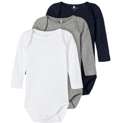 NAME IT Unisex Nbnbody 3P Ls Solid Noos, Dark Sapphire, Numeric_92 NAME IT Unisex Nbnbody 3P Ls Solid Noos, Dark Sapphire, Numeric_92